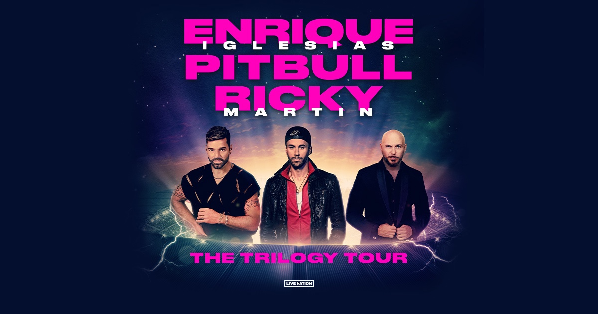 Pitbull, Enrique Iglesias, & Ricky Martin Announce The Trilogy Tour 2023