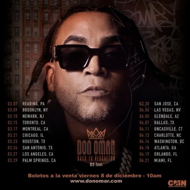 Don Omar Announces Highly Anticipated Tour “Back to Reggaeton” 2024