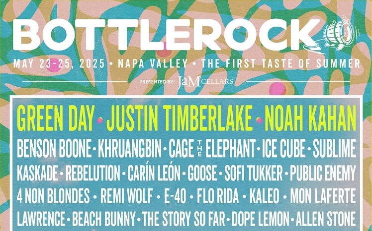 BottleRock Napa Valley Unveils Star-Studded 2025 Lineup